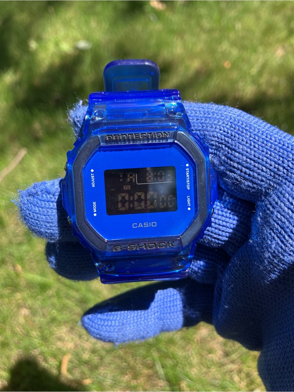 Custom G Shock Blue Dw5600